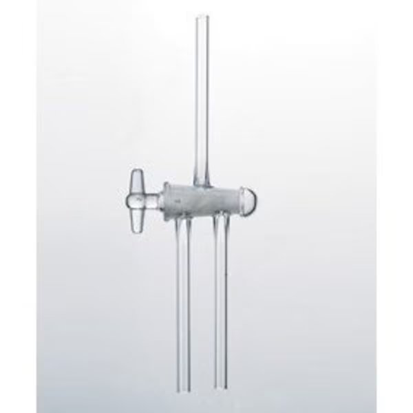 STOPCOCK, GLS, HLW PLUG, DBL OBLQ, HGH VCM, 4mm, PLUG 16. 2/56, 10mm, Synthware, Mfr#: S351656